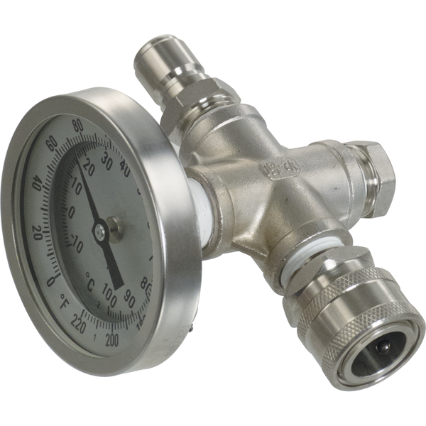 In-Line Thermometer With Quick Disconnect (QD)