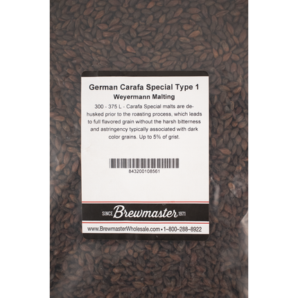 Malt - Weyermann Carafa Special I - Per Lb (Showroom Only)
