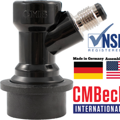 CM Becker - Ball Lock Quick Disconnect (QD) - Bev Out (BLACK) - Flare