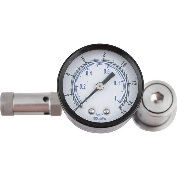 Ball Lock QD With Pressure Gauge and Adjustable PRV
