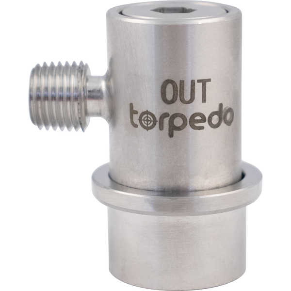 Torpedo Keg Ball Lock Quick Disconnect (QD) | Beverage Out | Stainless Steel | 1/4