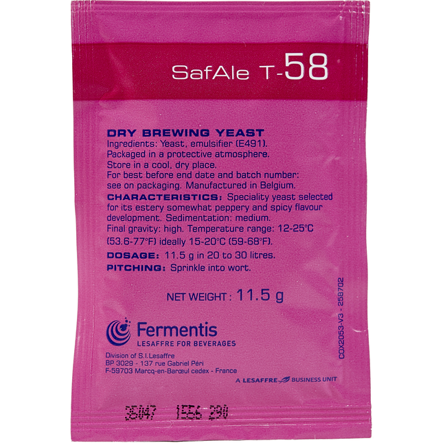 Fermentis Dry Yeast - Safbrew T-58 - PLACEHOLDER