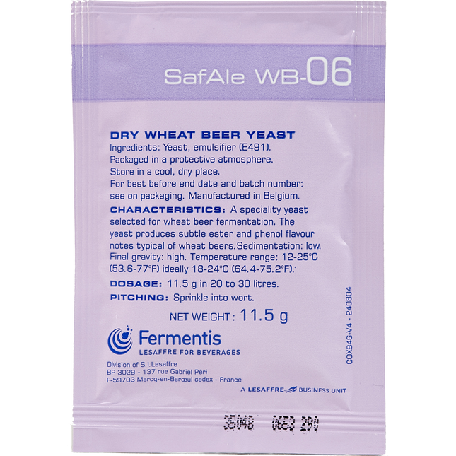 Fermentis Dry Yeast - Safale WB-06 - PLACEHOLDER
