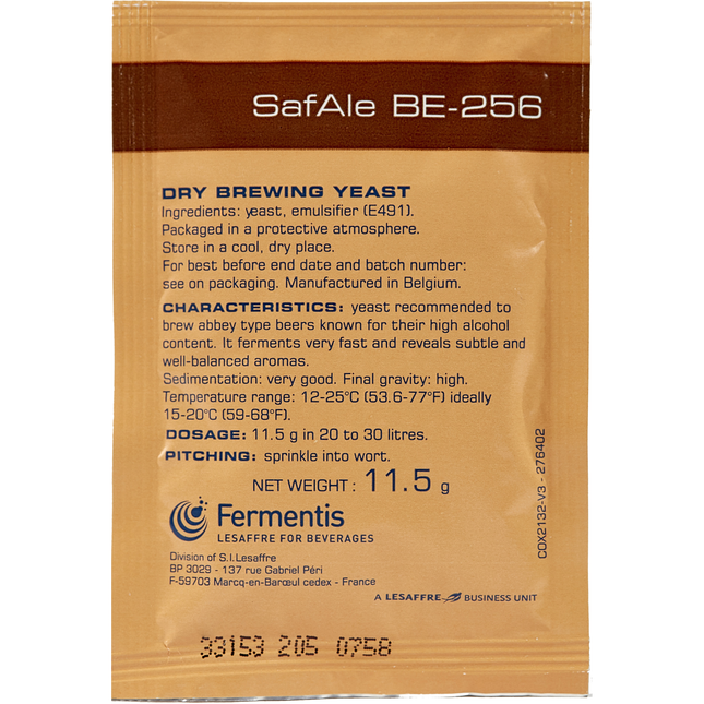Fermentis Dry Yeast - Safbrew BE-256 Abbaye - PLACEHOLDER