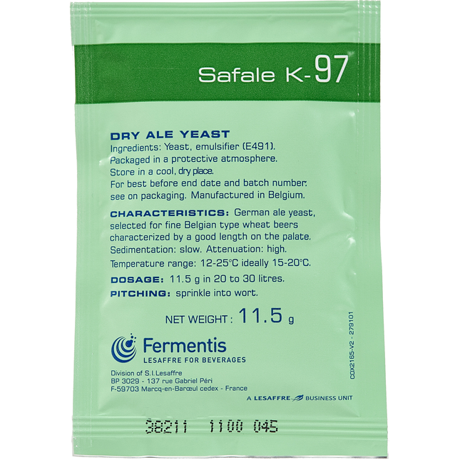 Fermentis Dry Yeast - Safale K-97 - PLACEHOLDER