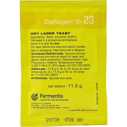 Fermentis Dry Yeast - Saflager S-23 - PLACEHOLDER