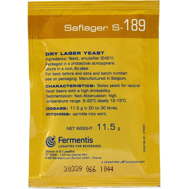 Fermentis Dry Yeast - Saflager S-189 - PLACEHOLDER