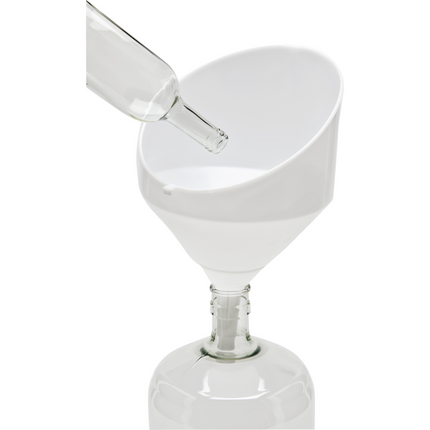 Funnel - Vintage Shop - 25 cm - White Plastic - Anti-Splash 