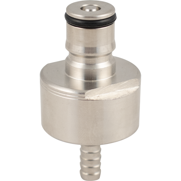 Carbonation and Line Cleaning Ball Lock Quick Disconnect (QD) Cap - Stainless