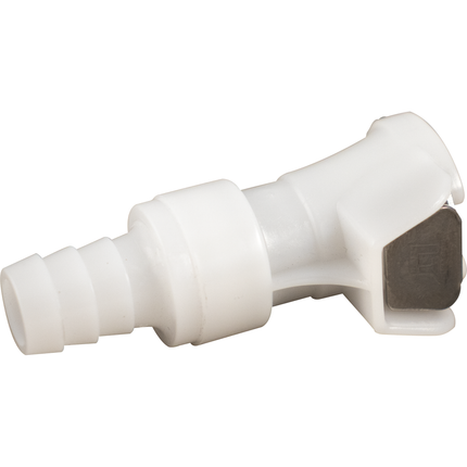Beer & Gas Tubing Quick Disconnect -3/8 in Barb x Female Shut-off