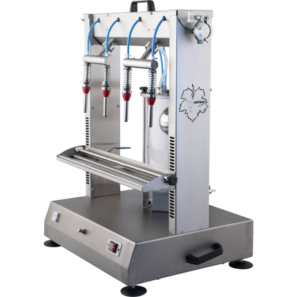 EnoItalia Wine Bottle Filler | Vacuum Filler | 4 Spout | Benchtop Bottle Filler | Stainless Steel | 650L/h Fill Rate | 110V - Refurbished