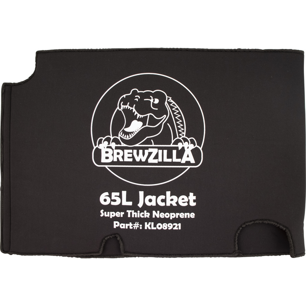 BrewZilla Neoprene Jacket | 65L | Gen 3.1.1 & Older | DigiBoil Compatible | Improves Heating Times | Reduces Heat Loss | Removable for Faster Chilling