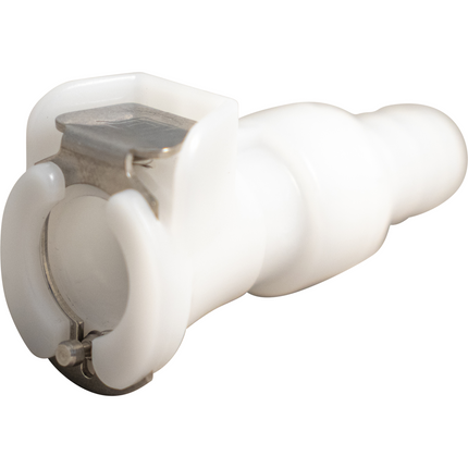 Beer & Gas Tubing Quick Disconnect -3/8 in Barb x Female Shut-off