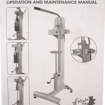 ZEUS Special 75 - Professional Manual Corker (Small to Large Format)