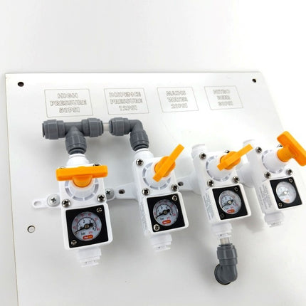 Duotight In-Line Plastic Regulator w/ Integrated Pressure Gauge (0-60 psi) - 8 mm