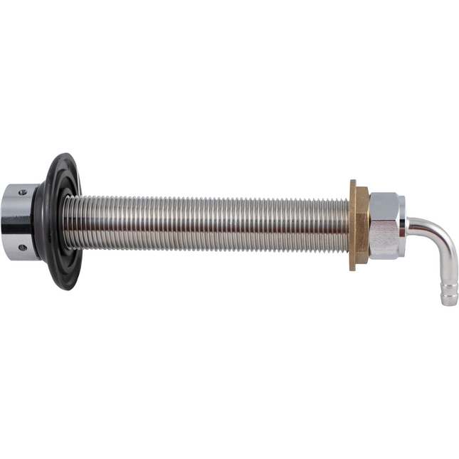 Intertap Faucet Shank - 6 in. Stainless Steel w/ nut and nipple