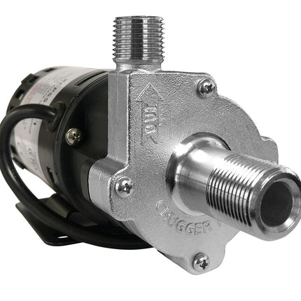 Chugger Pump - High Temperature Stainless Steel - X-Dry - Center Inlet Threaded