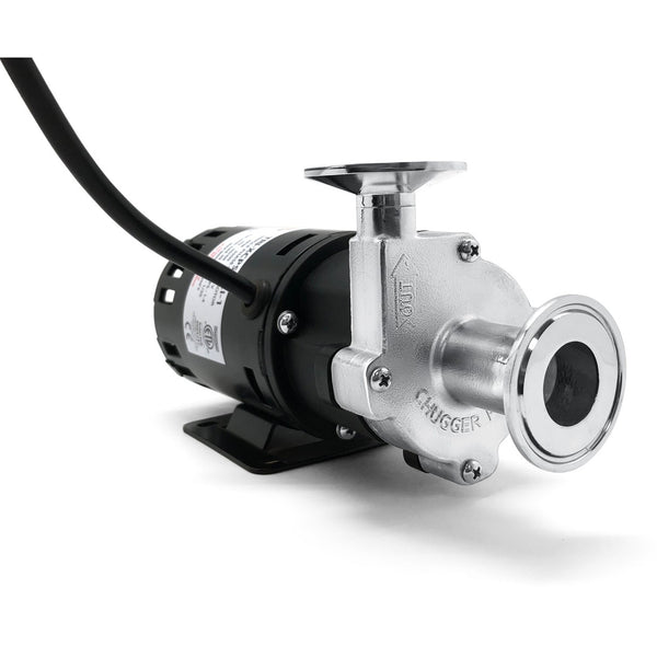 X-Dry Series Tri-Clamp Chugger Pump (Center Inlet) - Stainless Steel