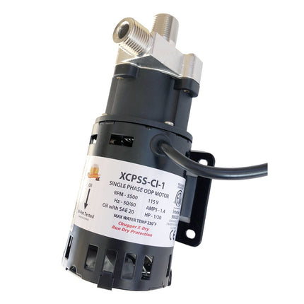 Chugger Pump - High Temperature Stainless Steel - X-Dry - Center Inlet Threaded