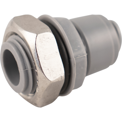 Duotight - 9.5mm (3/8) Bulkhead with 1/2 inch Male BSP and lock nut