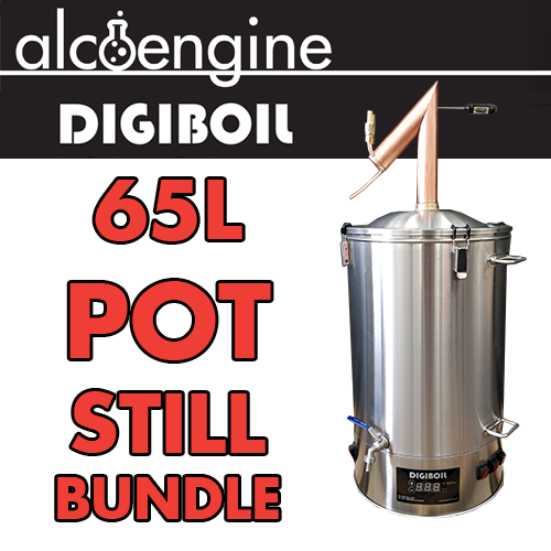 DigiBoil Complete Still Kit (65L / 220V) - Copper Pot Still Condenser