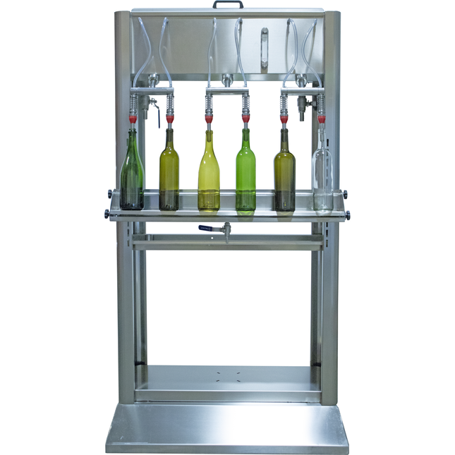 EnoItalia Wine Bottle Filler (Professional) - 6 Spout Trolley Style - PLACEHOLDER