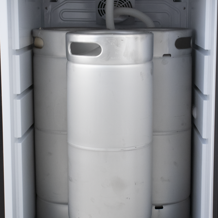 KOMOS® Kegerator | Digital Thermostat | Casters | Regulator | Fits 1 Half Barrel Keg or 4 Corny Kegs | No Tower - Cosmetic Defect