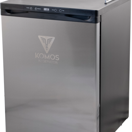 KOMOS® Kegerator | Digital Thermostat | Casters | Regulator | Fits 1 Half Barrel Keg or 4 Corny Kegs | No Tower - Cosmetic Defect