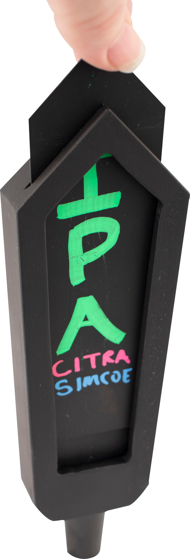 Chalkboard Tap Handle w/ Removable Insert