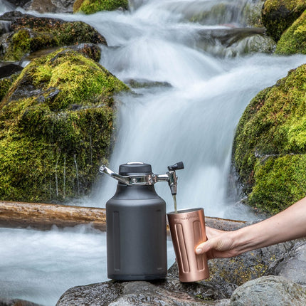 GrowlerWerks uKeg GO Pressurized Growler (Tungsten) - 64 oz