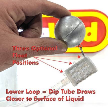 Floating Dip Tube Filter Attachment