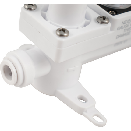 Duotight In-Line Plastic Regulator w/ Integrated Pressure Gauge (0-60 psi) - 8 mm