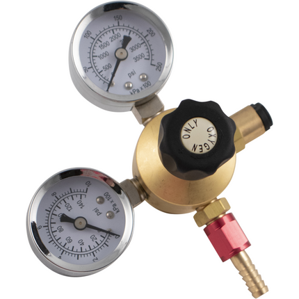 Dual Gauge Oxygen Regulator - For Disposable Tanks