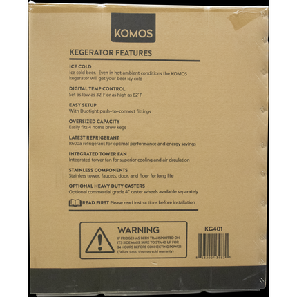 Komos V2 Kegerator with Komos Regulator - REFRIGERATOR ONLY