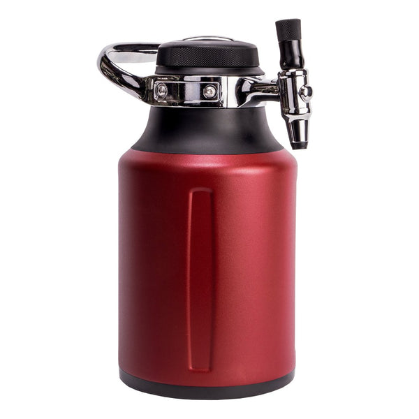 GrowlerWerks uKeg GO Pressurized Growler - 64 oz. - Chili