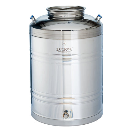 Sansone Fusti Tank | Stainless Steel | 26.4 Gallon | 100L - Return
