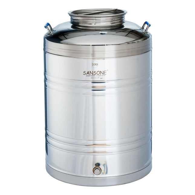Sansone Fusti Tank | Stainless Steel | 26.4 Gallon | 100L - Return