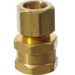 Brass - 1/2 in. comp x 1/2 in. fpt