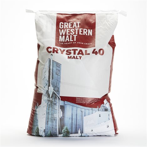 Malt - Great Western Crystal 40 - Per Lb (Showroom Only)