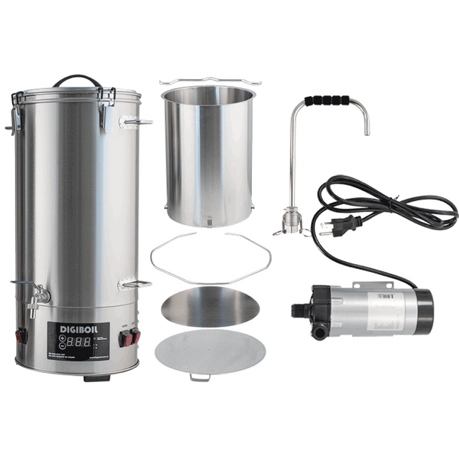 DigiMash w/ Pump Kit - DigiBoil 35L, Mash Upgrade and Recirculation Pump Kit - 220V