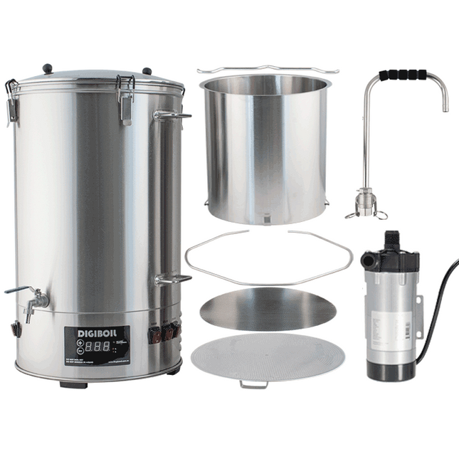 DigiMash w/ Pump Kit - DigiBoil 65L, Mash Upgrade and Recirculation Pump Kit - 220V