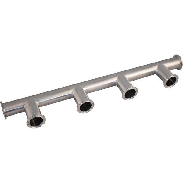 ForgeFit® Stainless Tri-Clamp 4-Position Manifold | 1.5