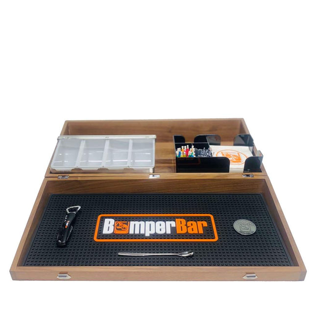 BumperBar - Portable Bar System - Top Shelf Walnut