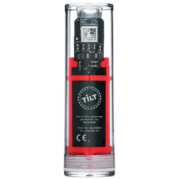 Tilt™ Hydrometer and Thermometer - Red