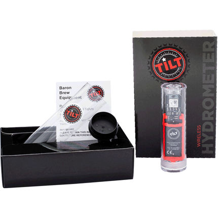 Tilt Hydrometer and Thermometer - Red