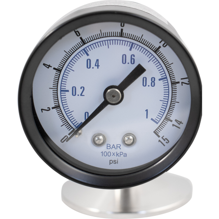 TC Pressure Relief Valve w/ Pressure Gauge - 1.5 in. T.C.