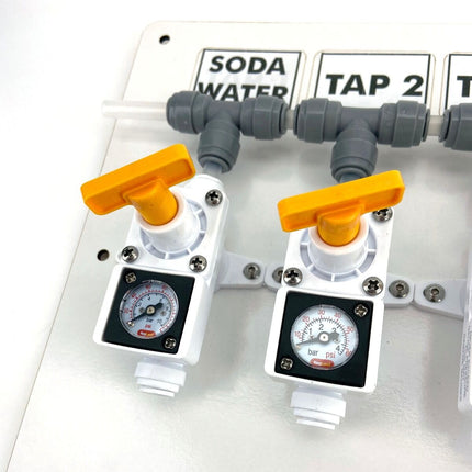 6 Output Gas Board for Duotight In-Line Plastic Regulator