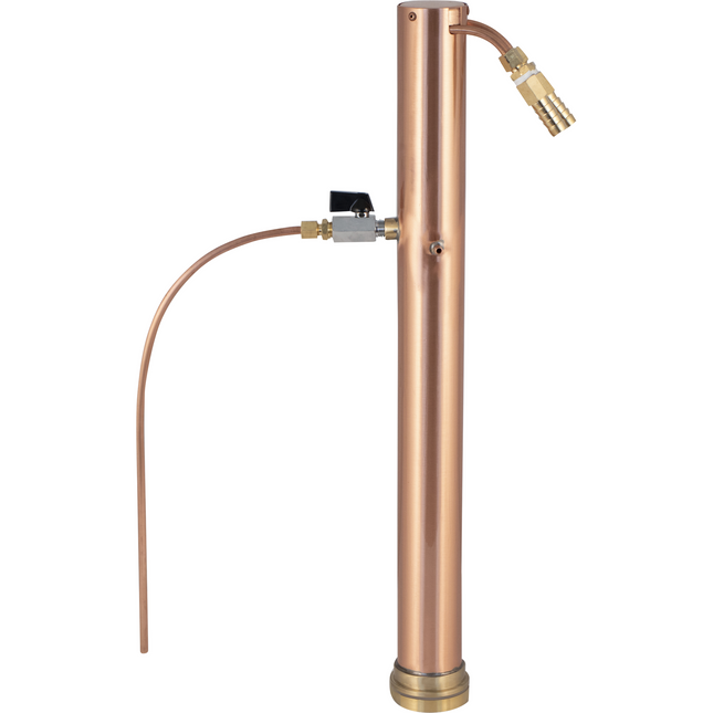 AlcoEngine Copper Reflux Still Top w/ Barb Connections - Used