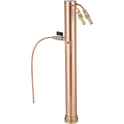 AlcoEngine Copper Reflux Still Top w/ Barb Connections - Used