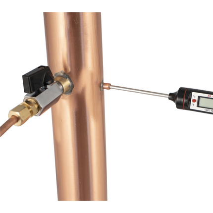 AlcoEngine Copper Reflux Still Top w/ Barb Connections - Return